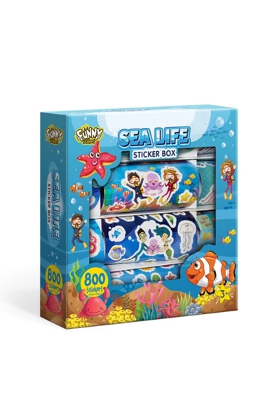 Çocuklar İçin 800+ Sticker Seti, Origami Kağıdı ve Not Defteri - Eğlenceli Çıkartma Kutusu - 2