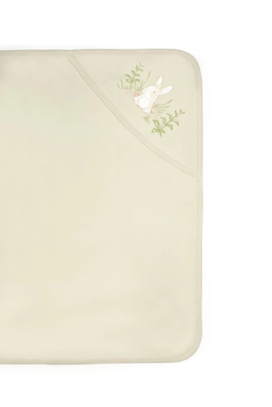 Bebek Başlıklı Battaniye %100 Organik Pamuk 85 x 85 cm, Bebek ve Yenidoğan Serisi - CSY5909 - 3