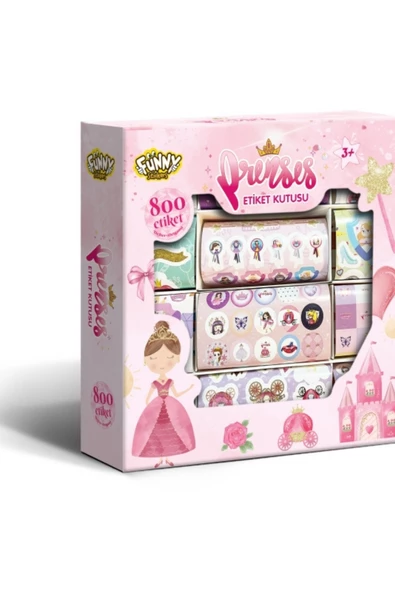 Çocuklar İçin 800+ Sticker Seti, Origami Kağıdı ve Not Defteri - Eğlenceli Çıkartma Kutusu - 10