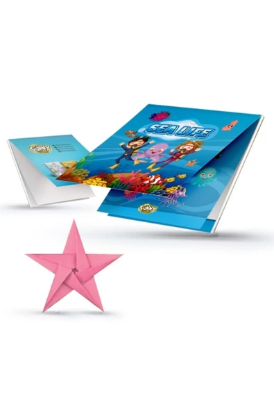 Çocuklar İçin 800+ Sticker Seti, Origami Kağıdı ve Not Defteri - Eğlenceli Çıkartma Kutusu - 3