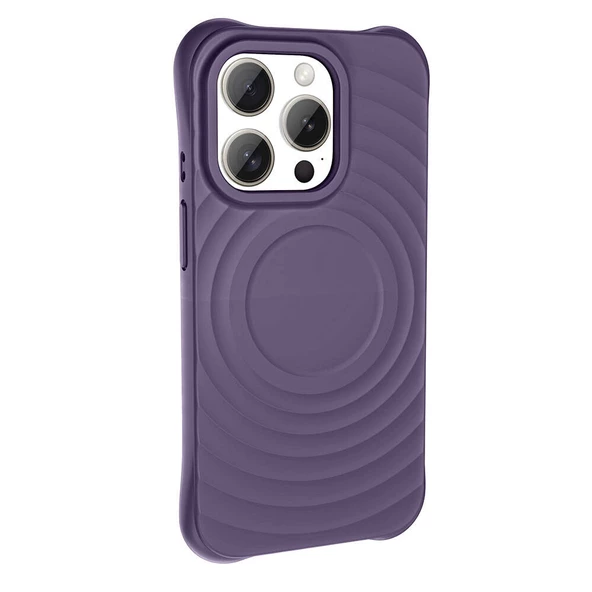 iPhone 15 Pro Max Magsafe Şarj Özellikli Airbagli Mat Görünümlü Hepi Kılıf - Resim 9