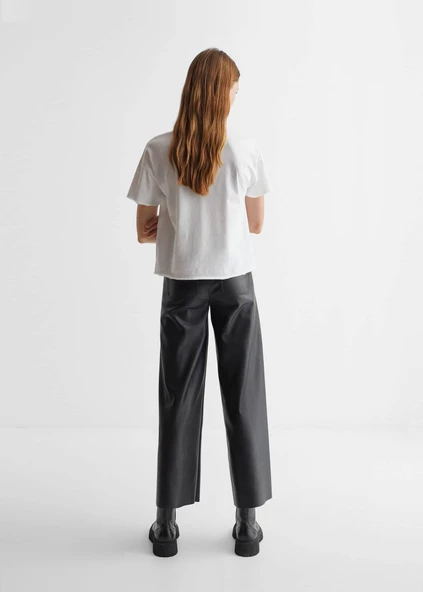 Mango Yırtık Detaylı Tshirt - 2