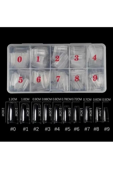 Fontenay 500 Lü Tips Yarımay Şeffaf +Mxbon Fırçalı  Protez Tırnak Tips Yapıştırıcı 7G  2'Li Set - 2