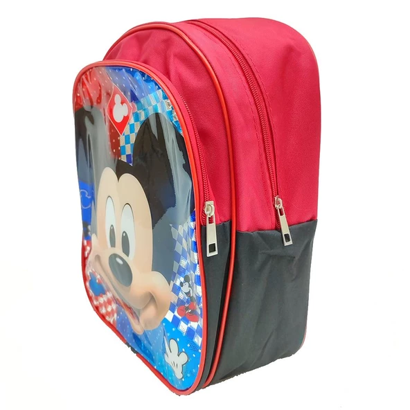 Mickey Mouse Temalı Parlak Kapaklı Anaokulu Sırt Çantası - 3