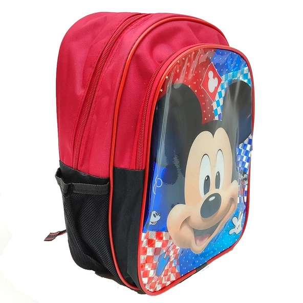 Mickey Mouse Temalı Parlak Kapaklı Anaokulu Sırt Çantası - 4