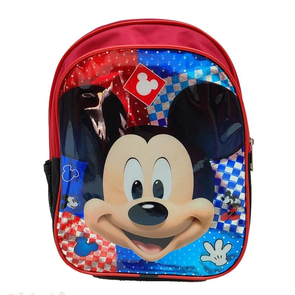 Mickey Mouse Temalı Parlak Kapaklı Anaokulu Sırt Çantası - 2