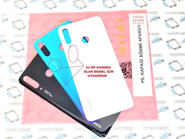 Huawei P30 Lite Arka Pil Batarya Kapağı (CAM) - 3