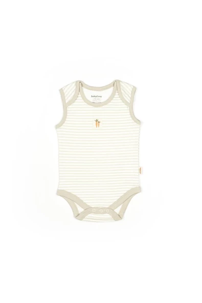 Bebek 3lü Askılı Badi Kutu Set %100 Organik Pamuk, Bebek ve Yenidoğan Serisi - CSY5709 - 6