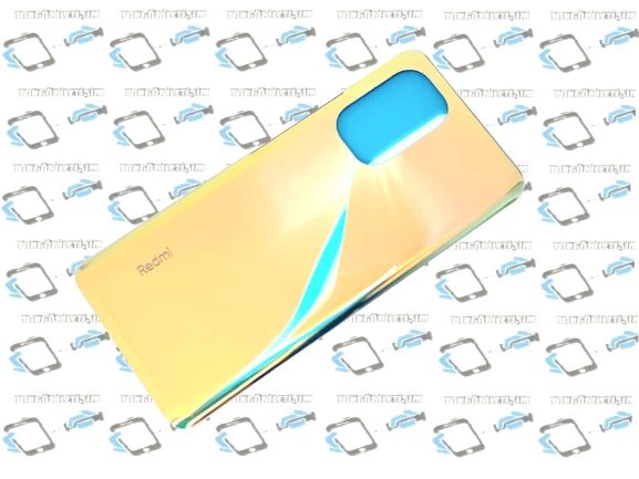 Xiaomi POCO F3 Arka Kapak Batarya Pil Kapağı (CAM) GOLD