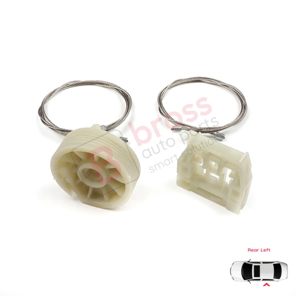 Rover 75 RJ MG ZT Brilliance B8 1998-2005 4/5 Kapı CVH101310 İçin Elektrikli Arka Sol Cam Kriko Seti - Resim 4