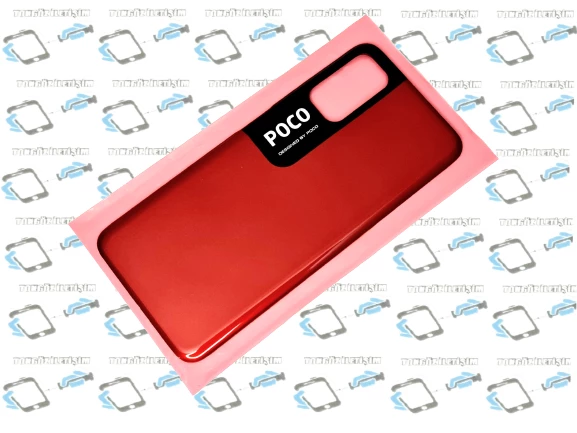 Tkgz Xiaomi Poco M3 PRO Arka Pil Batarya Kapağı KIRMIZI