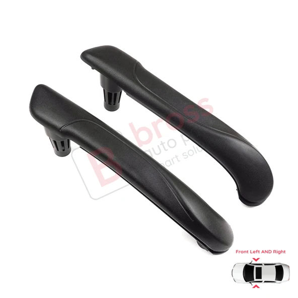 Renault Kangoo MK2 Citan W415 NV250 2007-2021 İçin Ön İç Kapı Çekme Kolçak Tutamak Takımı Siyah - Resim 3