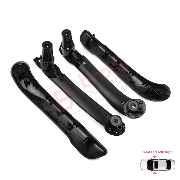 Renault Kangoo MK2 Citan W415 NV250 2007-2021 İçin Ön İç Kapı Çekme Kolçak Tutamak Takımı Siyah - Resim 2