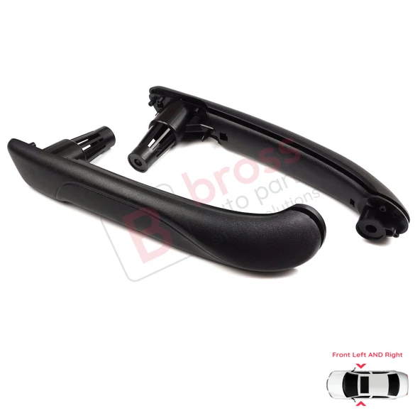 Renault Kangoo MK2 Citan W415 NV250 2007-2021 İçin Ön İç Kapı Çekme Kolçak Tutamak Takımı Siyah - Resim 4