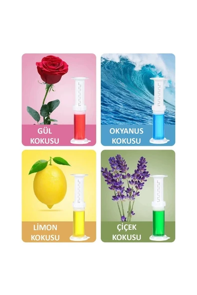 Wc Tuvalet Temizleme Jeli Klozet Jel Blok Koku Giderici Desenli Klozet Jeli Yeşil 1 Adet - 3