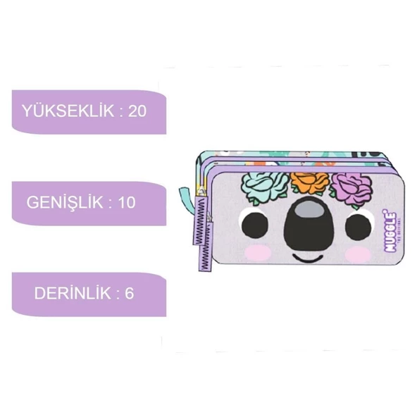 Muggle 2 Bölmeli Koala Kalemlik MU-9104 - 2