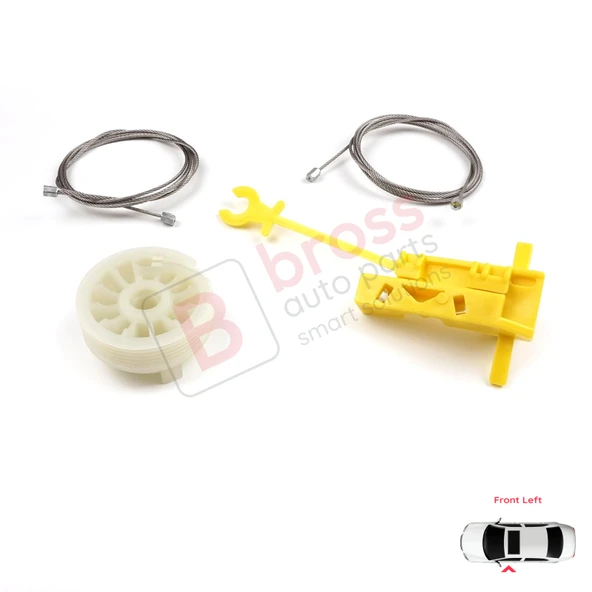 Renault Trafic MK2 Vivaro Primastar 2001-2015 7700311820 İçin Elektrikli Ön Sol Cam Kriko Tamir Seti - Resim 3