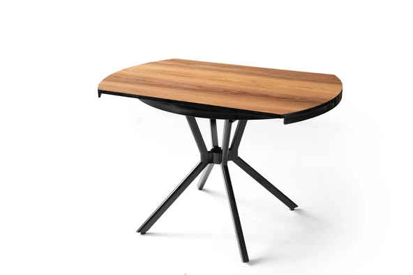 Bade MDF Oval HighGloss Açılır Mutfak Masası 73x120 - Resim 2