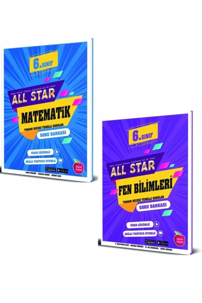 Newton 6. Sınıf Matematik+Fen Bilimleri All Star Soru Bankası 2 kitap