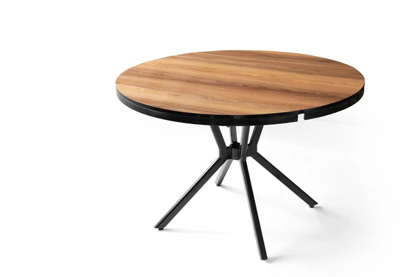 Bade MDF Oval HighGloss Açılır Mutfak Masası 73x120