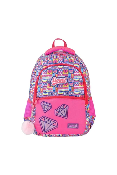 Muggle Okul Çanta Seti Sweet Pembe Kız Çocuk İlkokul Çanta Seti 3 Lü - 2