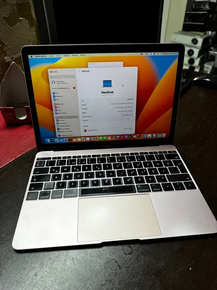 APPLE -MACBOOK A1534 Retina 12" 2017 -İntel Core M3  8GB/256 GB SSD YENİLENMİŞ ÜRÜN / BATARYA İYİ - 11