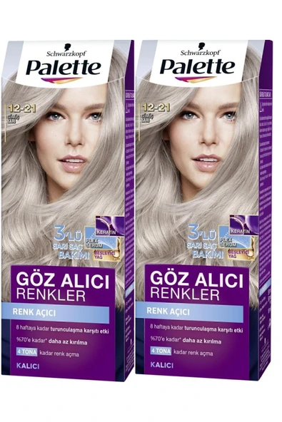Palette Göz Alıcı Renkler 12-21 Gümüş Sarı X 2 Adet ürün görseli