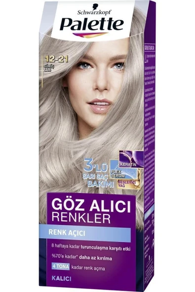 Palette Göz Alıcı Renkler 12-21 Gümüş Sarı X 2 Adet - Resim 2