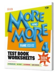 MORE&MORE English 4 Worksheets & Test Book KURMAY ELT 2025 ürün görseli
