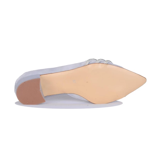 Crista 24-010 Taşlı Kadın 4Cm Topuklu Ayakkabı - 6