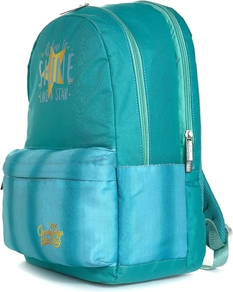 Cambridge Polo Club Shine Star Çift Ana Bölmeli Unisex Çocuk İlkokul Sırt Çantası Turkuaz / CPO4087.014 - Resim 2