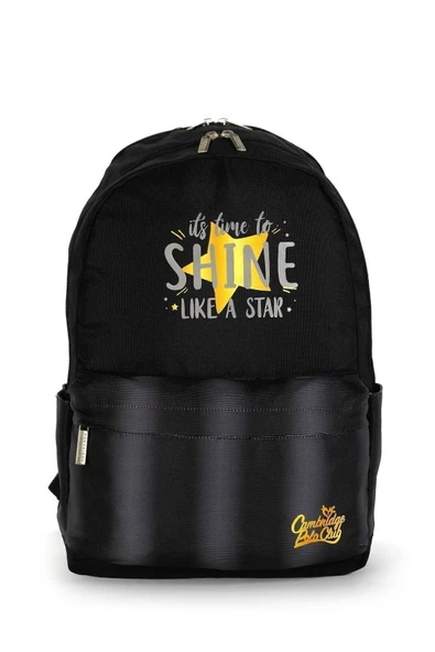 Cambridge Polo Club Shine Star Çift Ana Bölmeli Unisex Çocuk İlkokul Sırt Çantası Siyah / CPO4087.0001 ürün görseli
