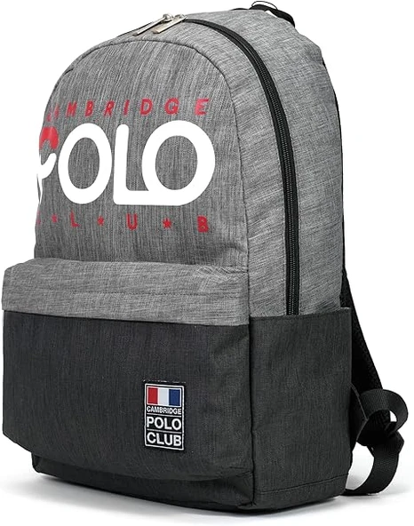Cambridge Polo Club Normcore Matara Cepli Unisex Sırt Çantası Gri / CPC3027.003 - Resim 2
