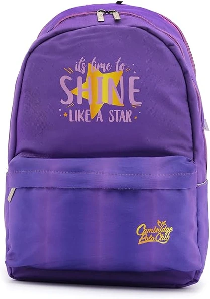 Cambridge Polo Club Shine Star Çift Ana Bölmeli Unisex Çocuk İlkokul Sırt Çantası Mor / CPO4087.005