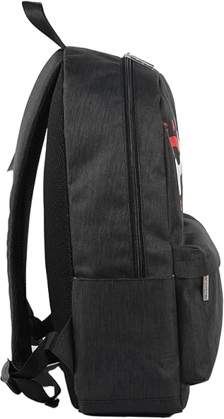 Cambridge Polo Club Normcore Matara Cepli Unisex Okul Sırt Çantası Siyah / CPC3027.0001 - Resim 3