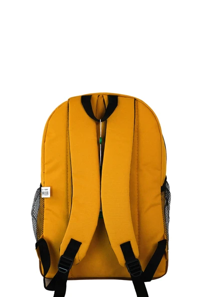 United Colors of Benetton Sofistike Çift Bölmeli Sırt Çantası Sarı / 13060 - Resim 4