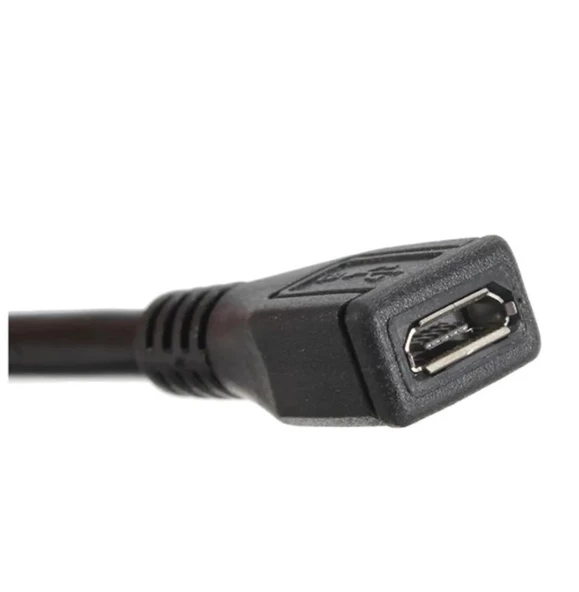 Micro Usb Dişi - Erkek Uzatma Kablosu 27cm - 3