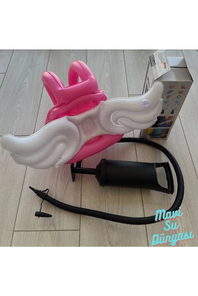 Pompa Hediyeli Kanatlı Can Simidi, Can Yelekleri 2-4 Yaş - 2