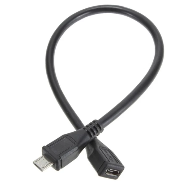 Micro Usb Dişi - Erkek Uzatma Kablosu 27cm