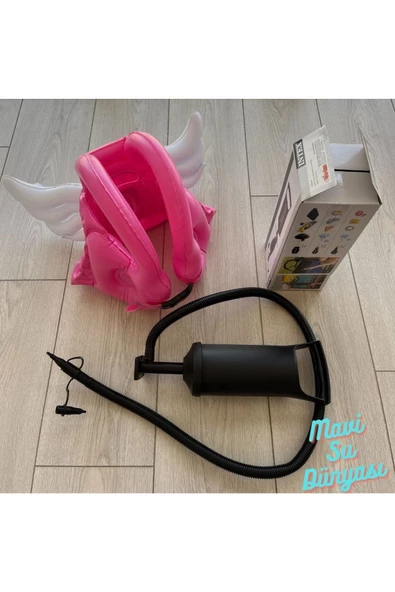 Pompa Hediyeli Kanatlı Can Simidi, Can Yelekleri 2-4 Yaş - 4