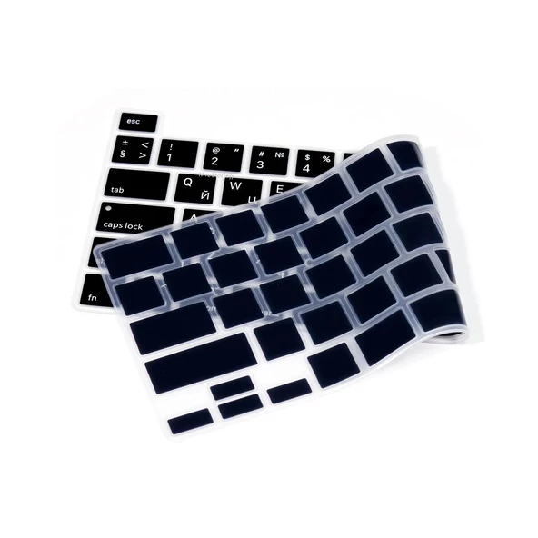 Rusça Klavye Koruyucu Macbook Pro M1-M2 13 inç 2019/2022 (Touchbarlı) A2251 A2289 A2338 A2141 US Enter ile Uyumlu - 5