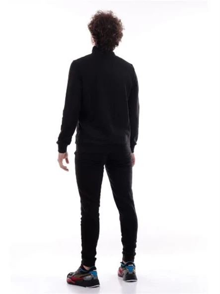 Puma Clean Sweat Siyah Erkek Eşofman Takımı - 585840 01 - 3