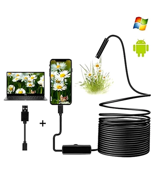 Knmaster EK-10S Eco 10 m Endoskop Boroskop Yılan Kamera - 4