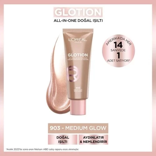 L'oreal Paris Glotion All-In-One Dogal Isilti 903 Medium Glow