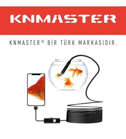 Knmaster EK-10S Eco 10 m Endoskop Boroskop Yılan Kamera - 3