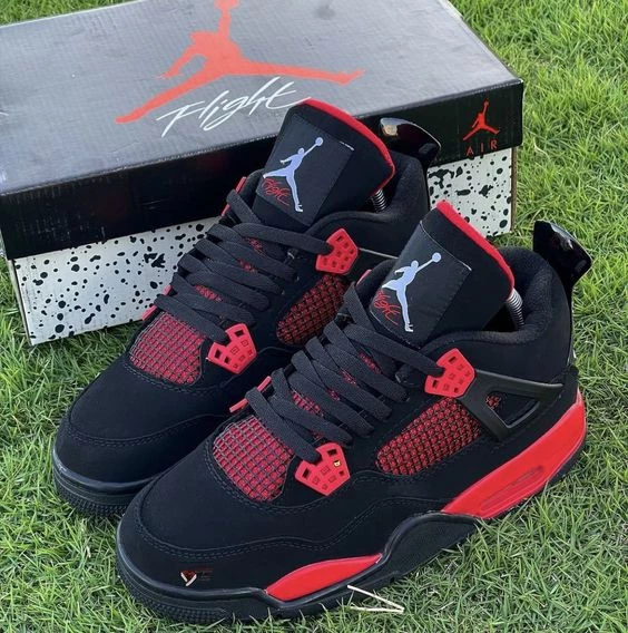 Nıke Air Jordan 4 Retro Red Thunder - 4