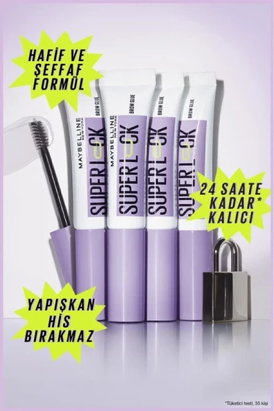 Maybelline New York Super Lock Brow Glue Kaş Sabitleyici Maskara - 2