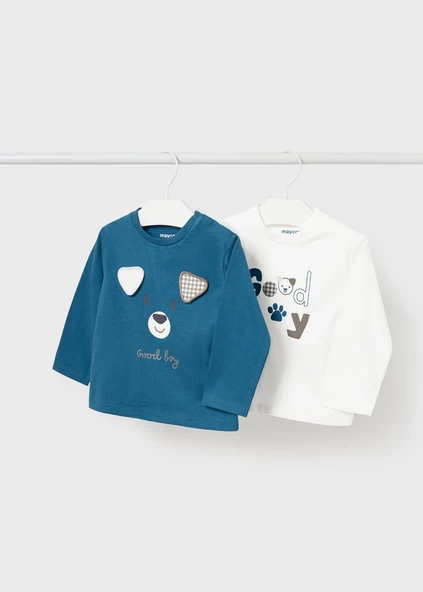 Mayoral Erkek Bebek Sweatshirt ve Tshirt Set