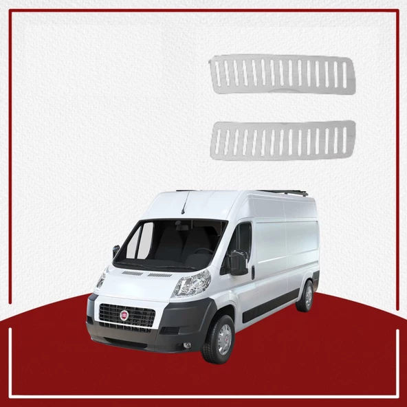 UNC Fiat Ducato Kaput Üstü Havalandırma Çerçevesi 2014- Paslanmaz Çelik - Resim 2