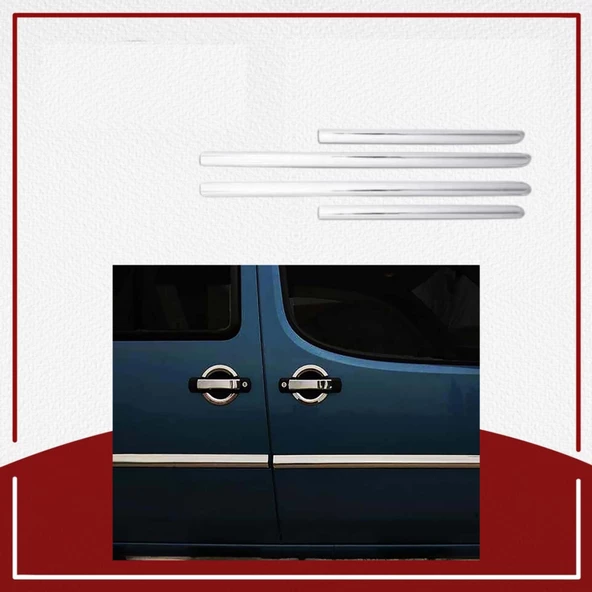 UNC Fiat Doblo Yan Kapı Çıtası 2000-2006 Paslanmaz Çelik - 1
